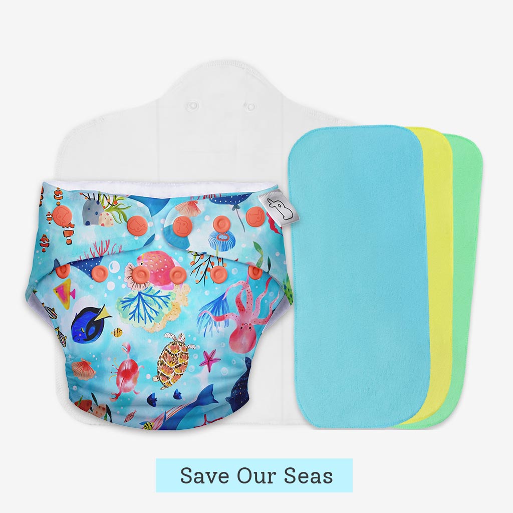 Freesize UNO Cloth Diaper Pack with Pads