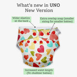 Freesize UNO Cloth Diaper with Magic Pad