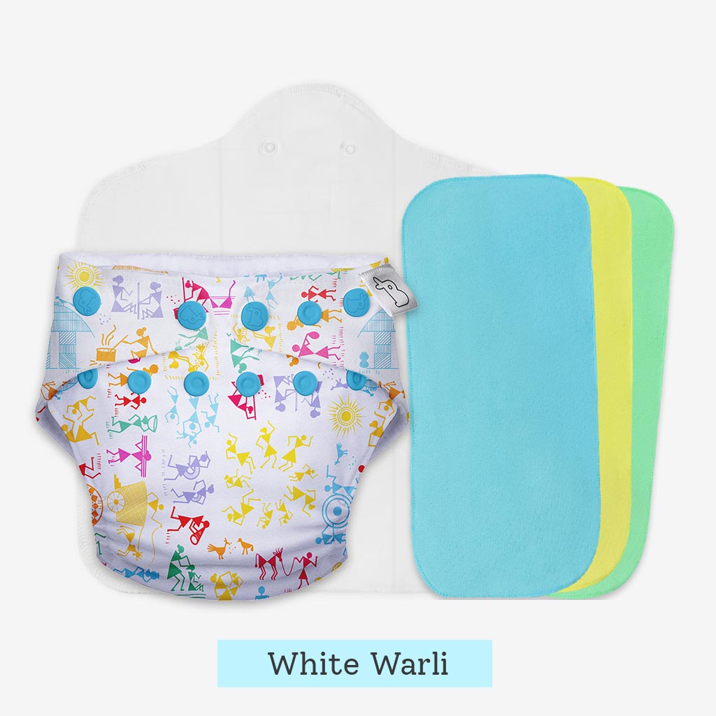 Freesize UNO Cloth Diaper Pack with Pads