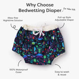 Bedwetting Diapers for Older Kids - Pack of 2 (6-14 years)