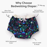 Bedwetting Diapers for Older Kids - Pack of 3 (6-14 years)