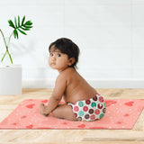 Small and Medium (pack of 2) - Diaper Changing Mat (Peppy Pink)