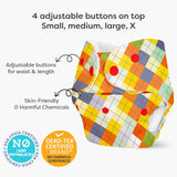 BASIC Cloth Diaper Pack of 2 (Icecream & Peaches)