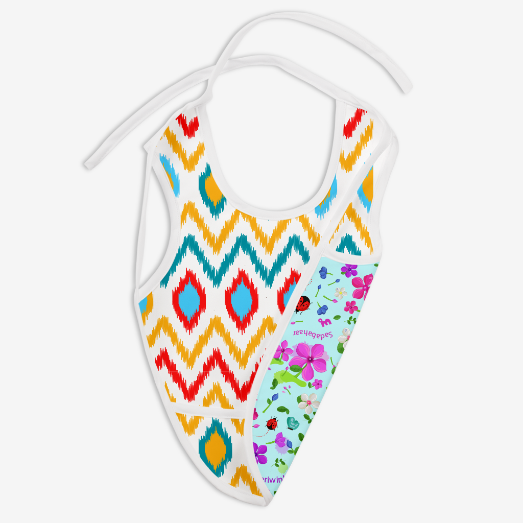 Pack of 3 Reversible Waterproof Cloth Bibs