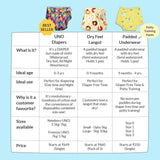 Newborn UNO Cloth Diaper Pack of 3