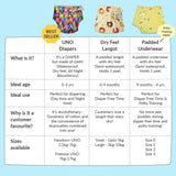 Freesize UNO Cloth Diaper Gift Pack