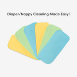 6 Pack Coloured Reusable Easy Clean Top Sheets with XtraHydrating Wipes - 40 Pack