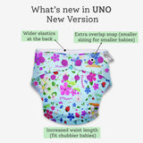 Reusable Freesize UNO Cloth Diaper for Baby