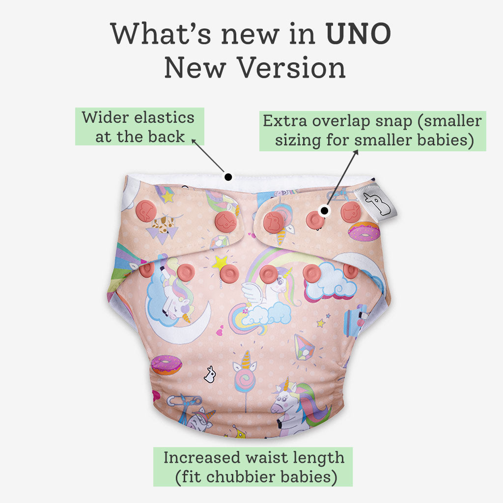 Reusable Freesize UNO Cloth Diaper for Baby