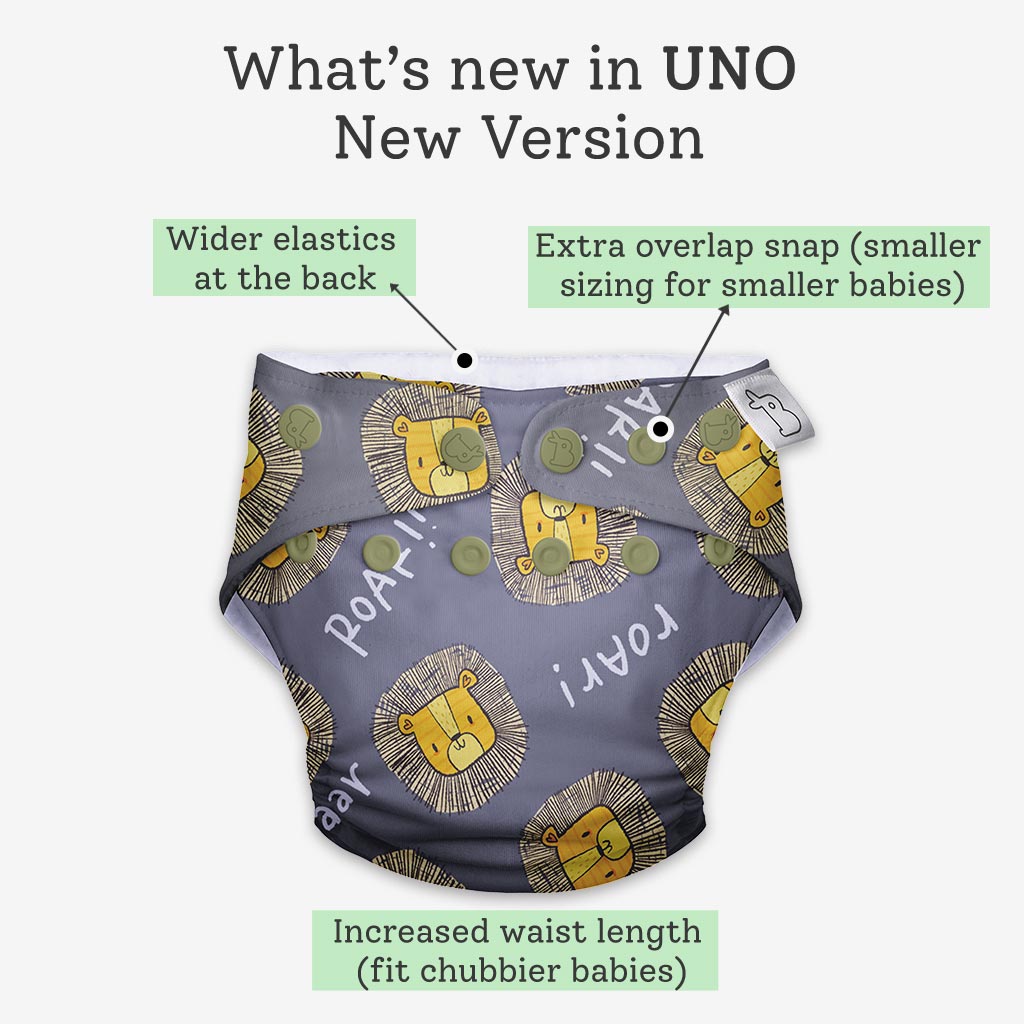 Reusable Freesize UNO Cloth Diaper Pack