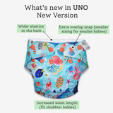Reusable Freesize UNO Cloth Diaper Pack
