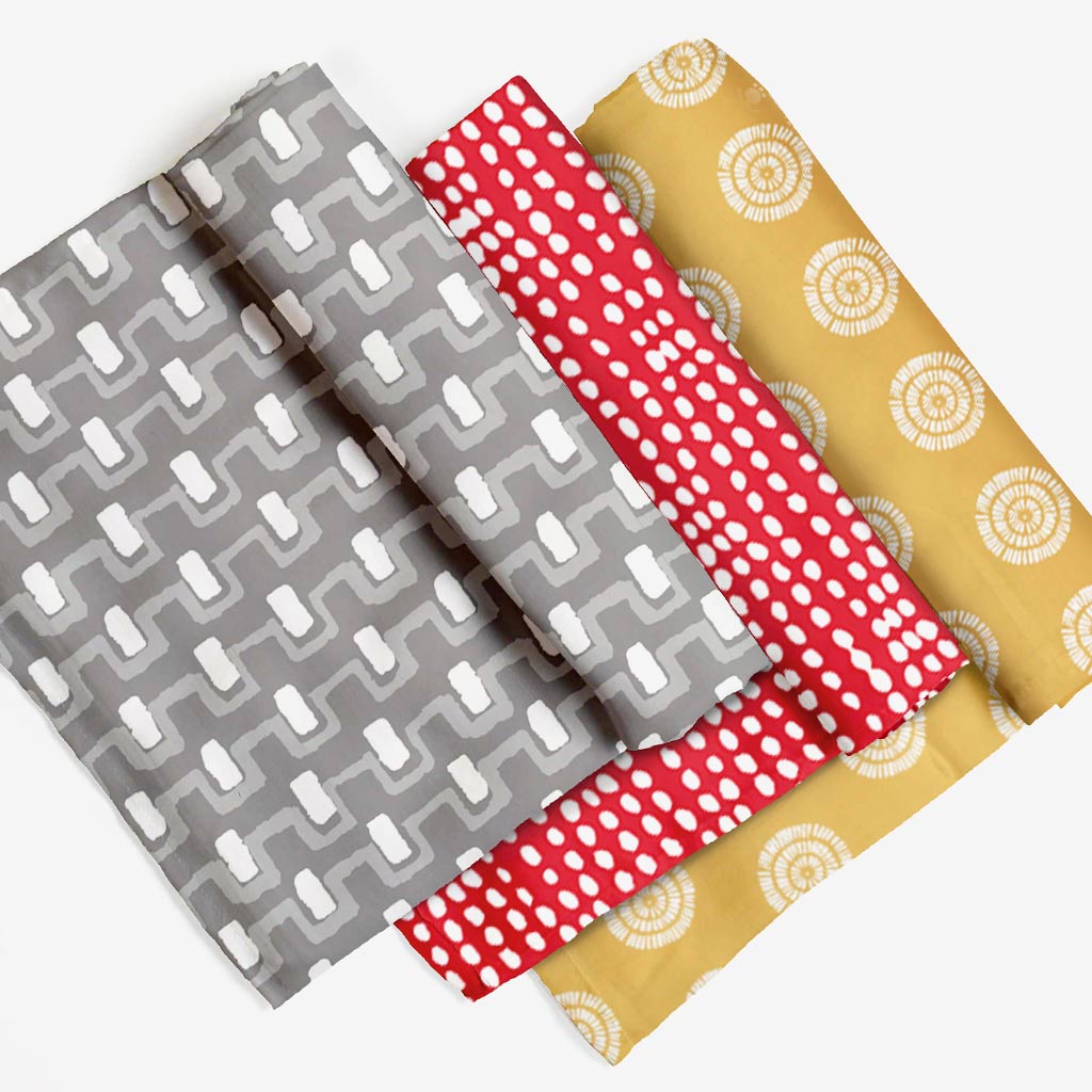 Little Poppy Swaddle Set- Pack of 3