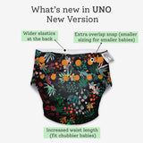 Reusable Freesize UNO Cloth Diaper Pack