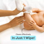 DryFeel Swaddle Wrap + 72 Wipes Baby Cleaning
