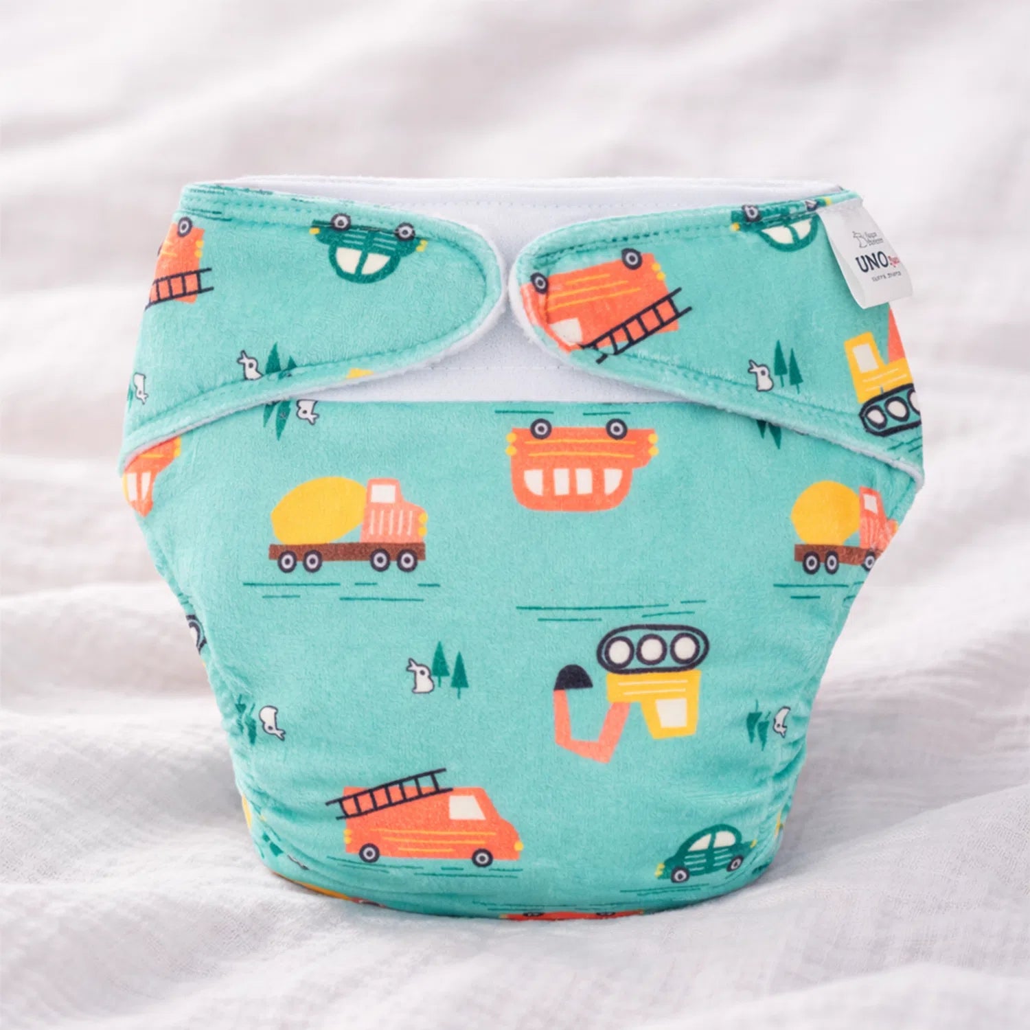 UNO Luxe Cloth Diaper & Soaker Set (Dry Feel Pad + Booster) - Little Wheels