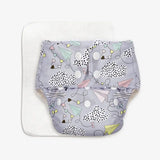 Airplane - BASIC Cloth Diaper, New & Improved with EasySnap & Quick Dry UltraThin Pad