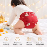UNO Luxe Cloth Diaper & Soaker Set (Dry Feel Pad + Booster) - Royal Caravan