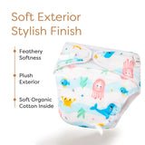 UNO Luxe Cloth Diaper & Soaker Set (Dry Feel Pad + Booster) - Bubble Buddies