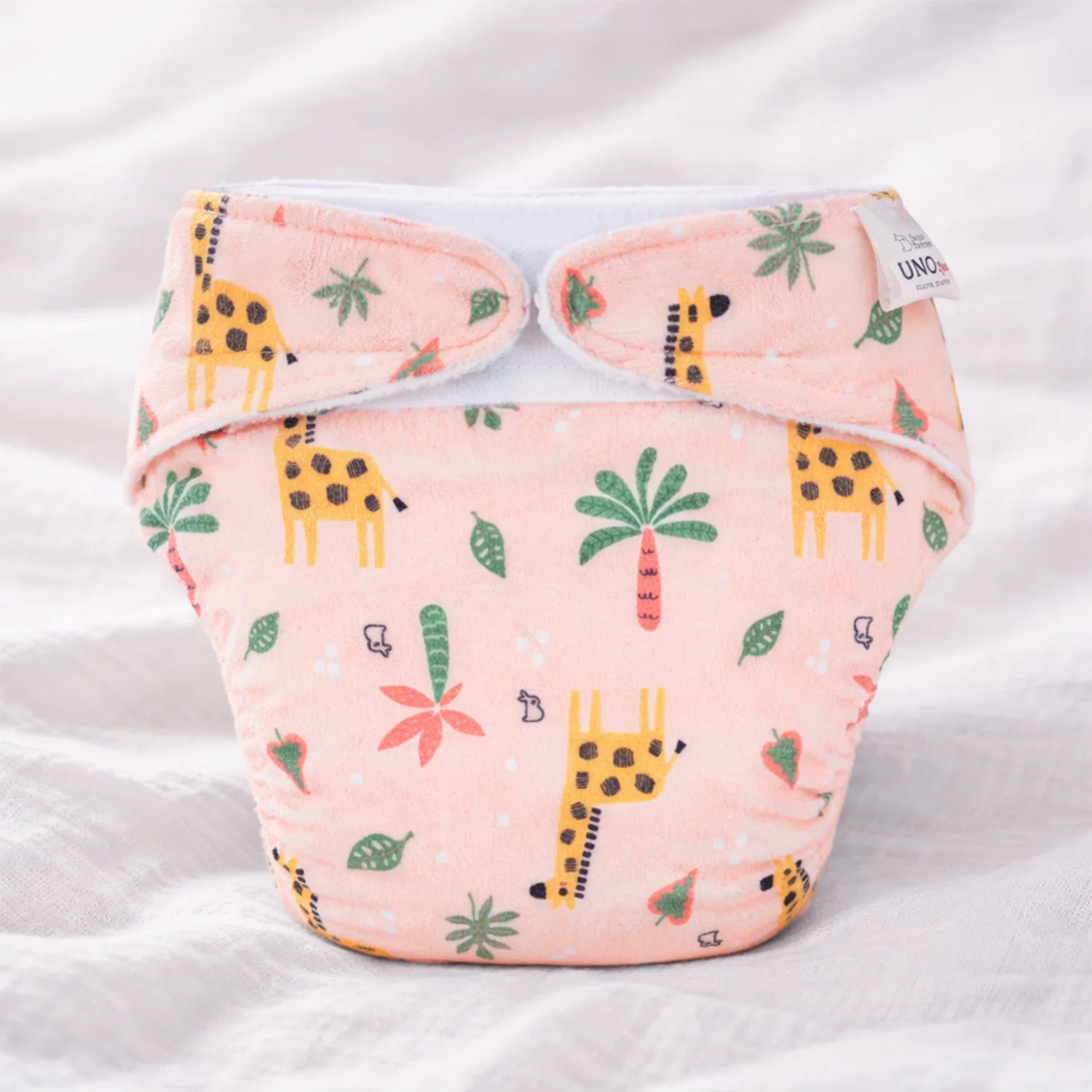 UNO Luxe Cloth Diaper & Soaker Set (Dry Feel Pad + Booster) - Sunset Safari