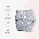 Airplane - BASIC Cloth Diaper, New & Improved with EasySnap & Quick Dry UltraThin Pad