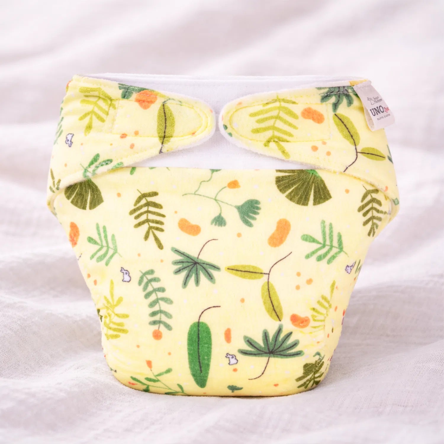 UNO Luxe Cloth Diaper (Plant Pals) with DryFeel Magic Pad & Booster Pad