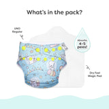 UNO Regular Cloth Diaper with only Dry Feel Pad (No Booster) - Hunny Bummy