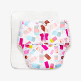 BASIC Cloth Diaper (Icecream) with EasySnap Quick Dry Pad