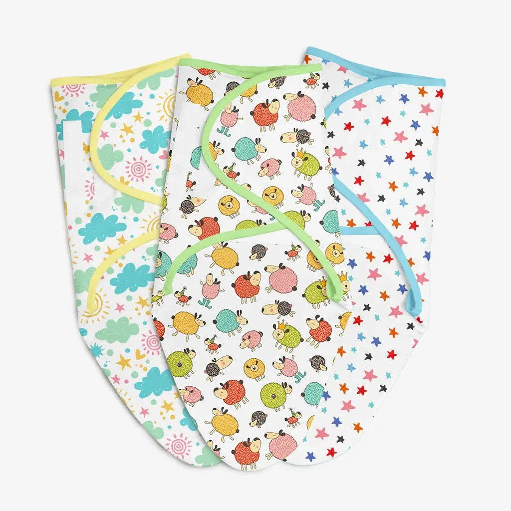 Dry Feel Swaddle Wrap Pack of 3