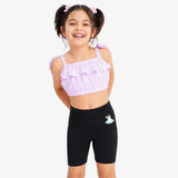 Cycling Shorts for Girls - Pack of 2 (Black)