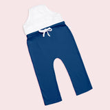 Adjustable Diaper Pants with Drawstrings - Blue