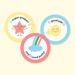 Reusable Potty Training Colour Changing Sticker Pack of 6