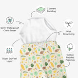 Padded Pajamas with drawstring - Ferny Fresh