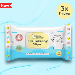 72 pcs - XtraHydrating® Wipes with Mild Natural Fragrance