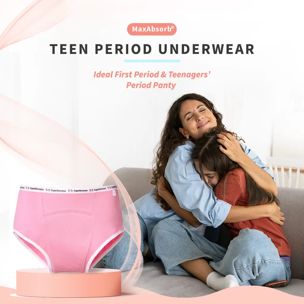 Pink Period Underwear for Teens