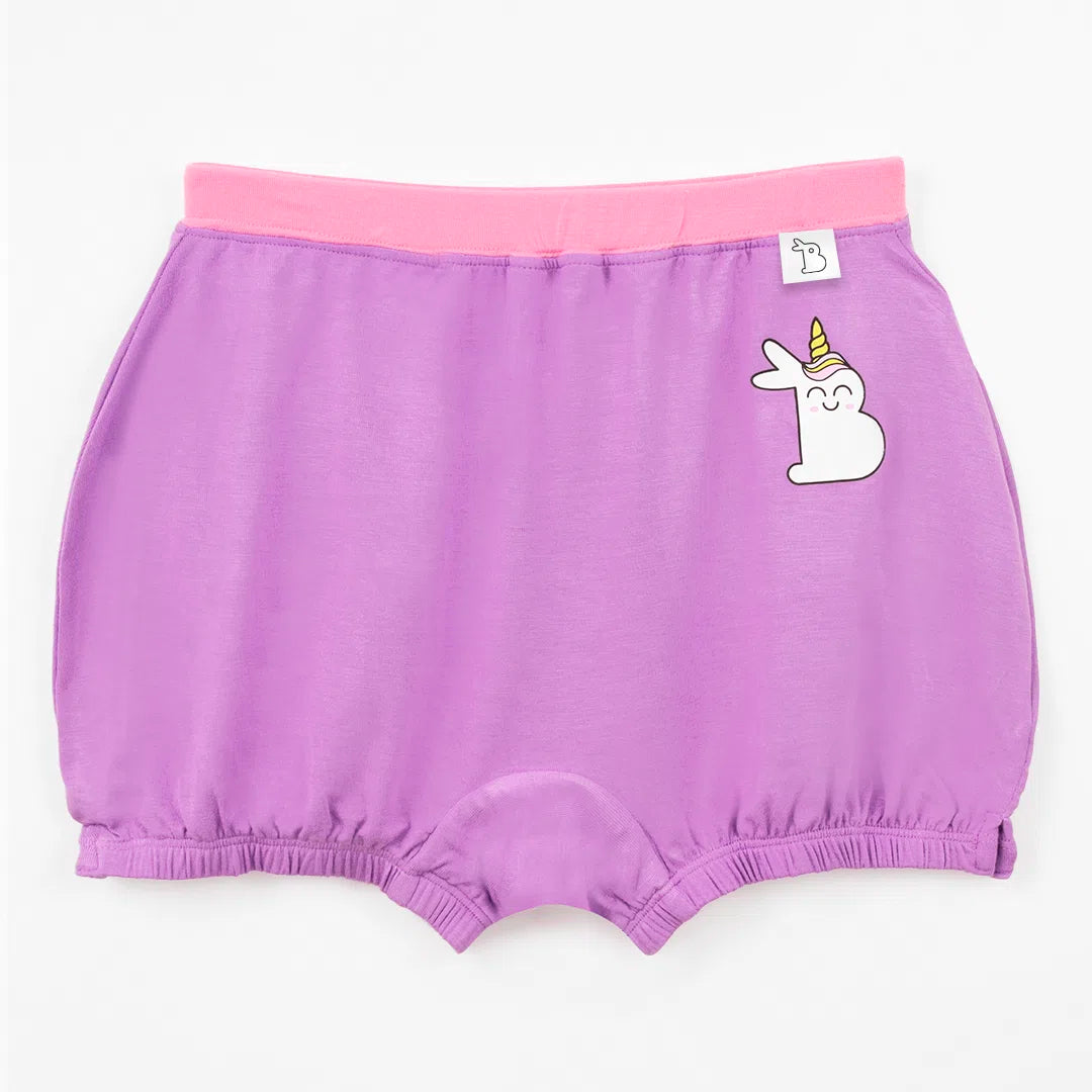 SuperSoft Bloomer for Girls (4Y-8Y) – Purple Pixie