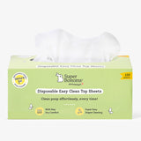 Disposable Easy Clean Top Sheets Pack of 100 Diaper Liners