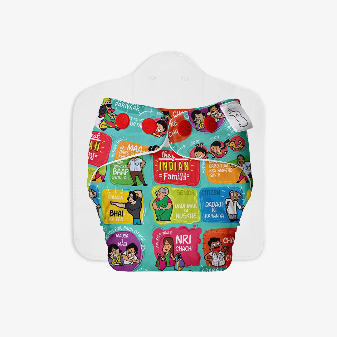 Freesize UNO Cloth Diapers 2.0 (Great India Family)