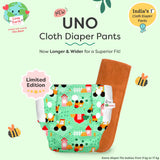 UNO Cloth Diaper Pants Pack of 3 (Buzzy Beas, Farmy Bummy, Ocean Bliss)