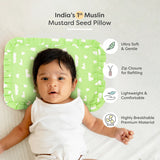 Mustard Seed Pillow with Muslin Cover - Cloud Nest
