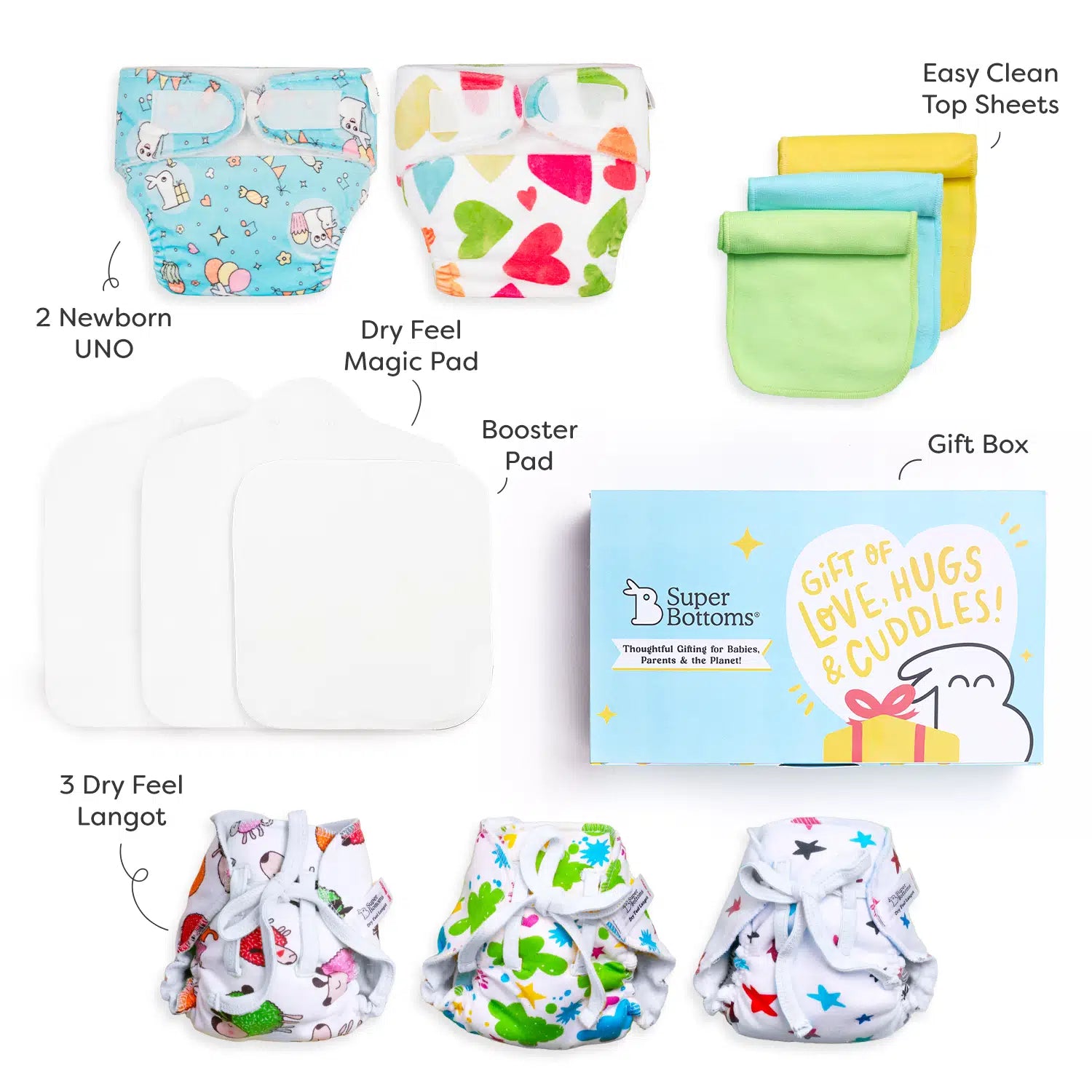 Baby Diapering Mega Gift Pack Essentials Set