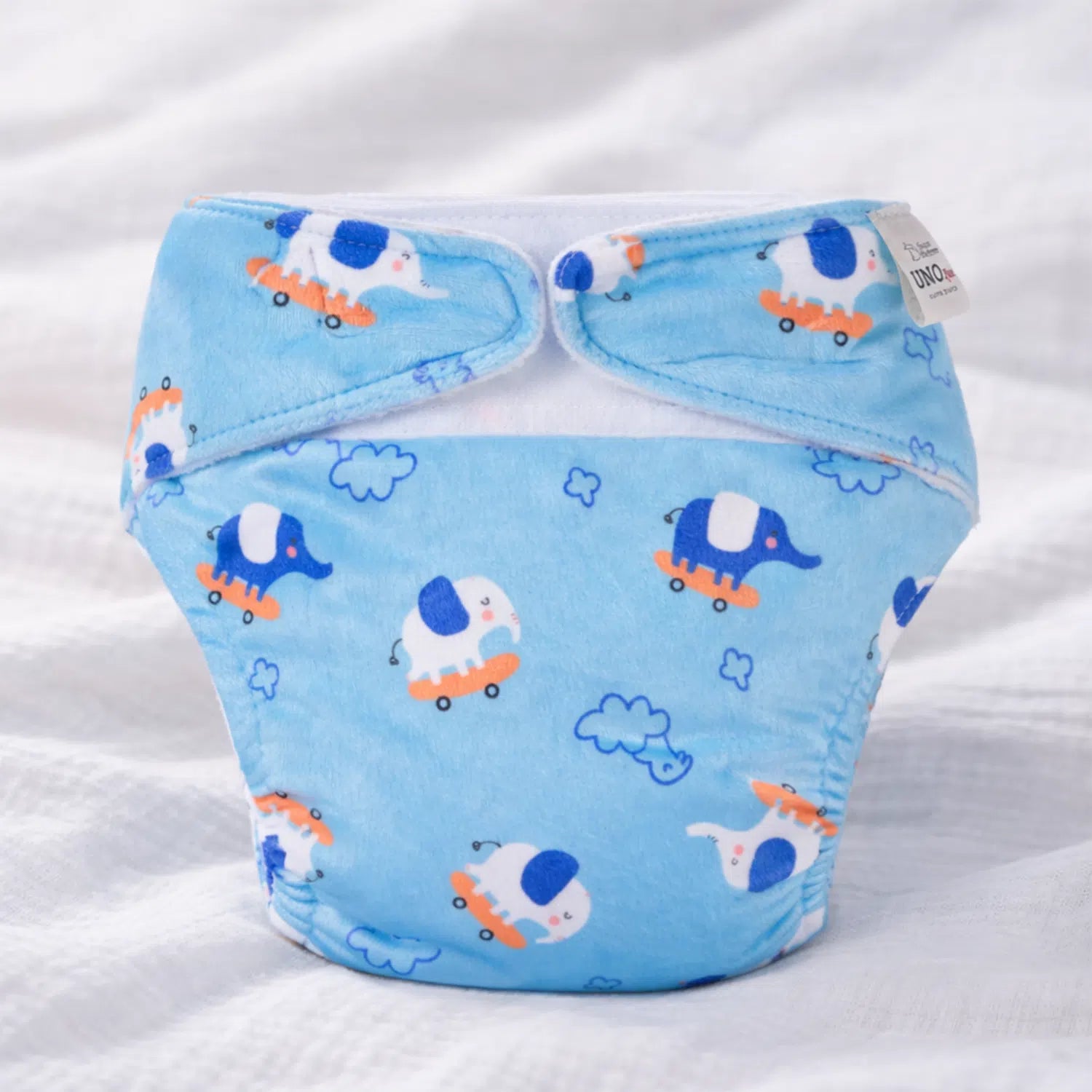 UNO Luxe Cloth Diaper & Soaker Set (Dry Feel Pad + Booster) - Tuskie Hugs