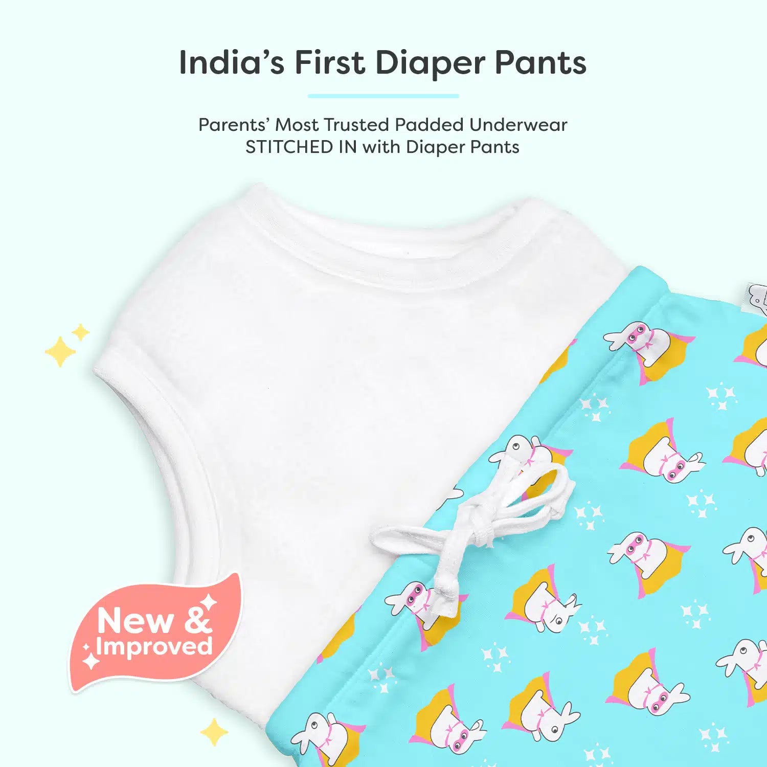 Adjustable Diaper Pants with Drawstrings - Super Bummy