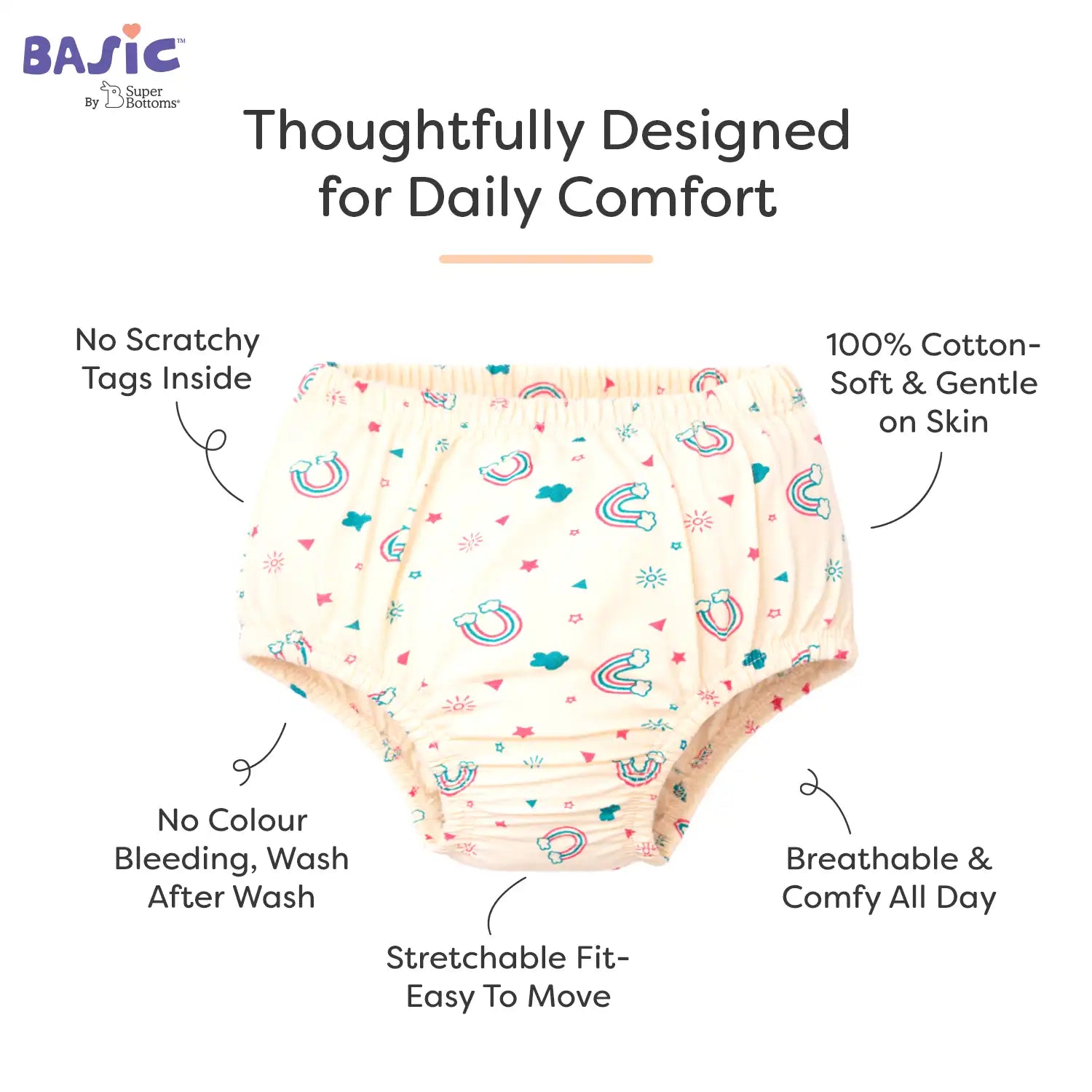 BASIC Briefs Assorted - 3 Pcs