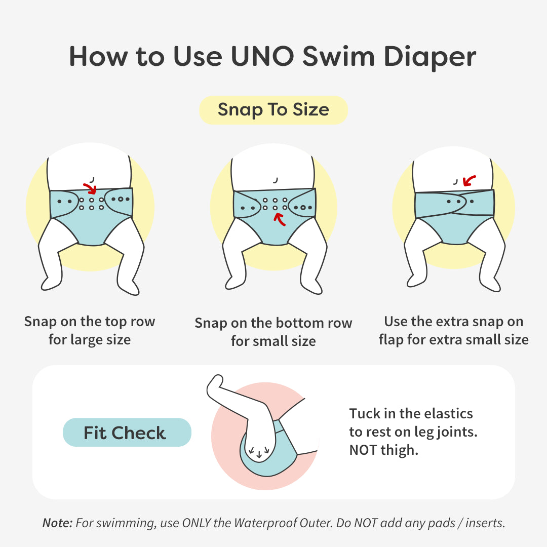 How to use UNO Swim Diaper
