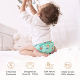 UNO Luxe Cloth Diaper & Soaker Set (Dry Feel Pad + Booster) - Peachy Doodles