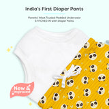Adjustable Diaper Pants with Drawstrings + 12 Padded Underwear