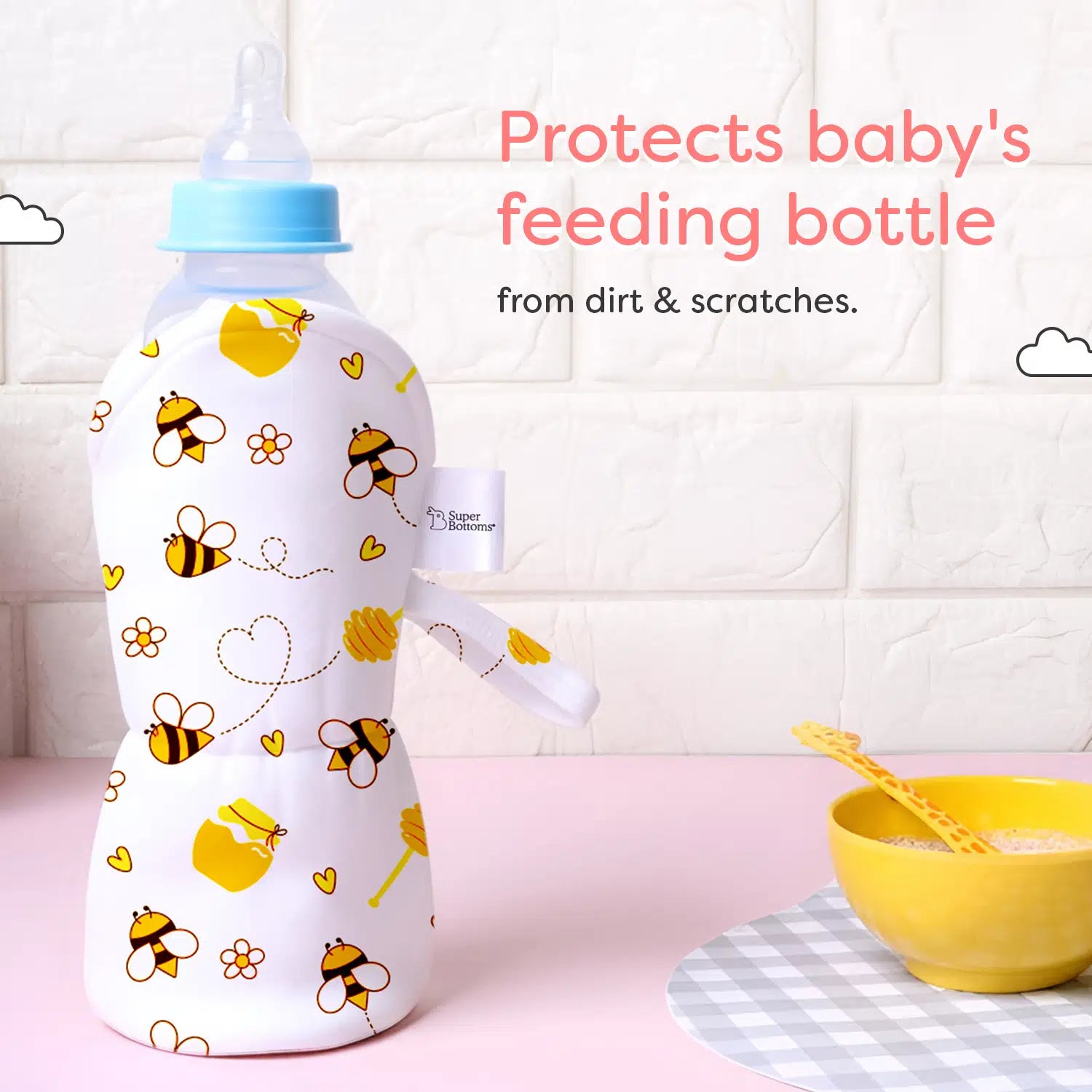Feeding Bottle Cover for Baby by SuperBottoms - Main Image