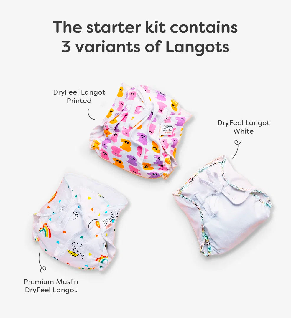 DryFeel Langot Starter Kit for Babies SuperBottoms