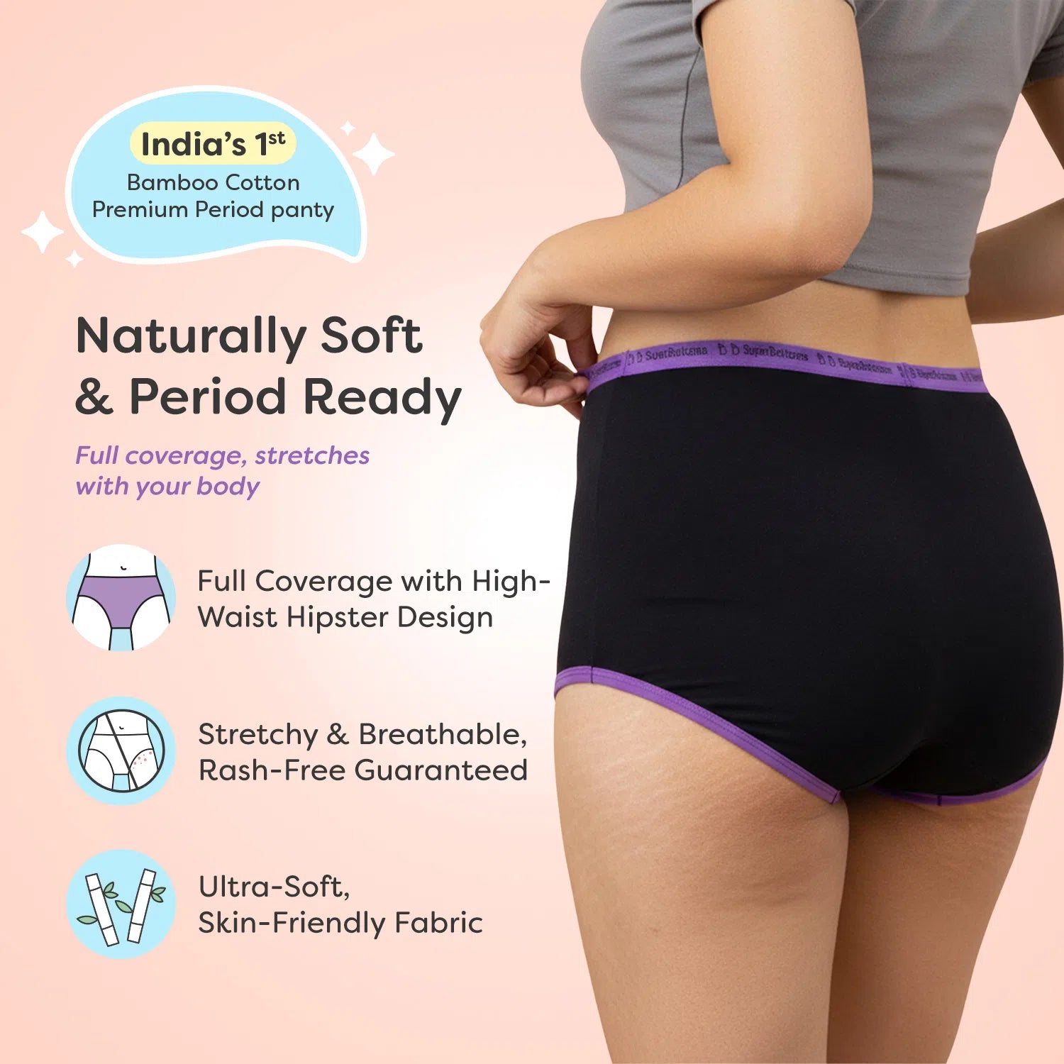 Ultra 6X Absorbent Leakproof Period Underwear