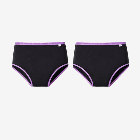 SuperBottoms MaxAbsorb Period Underwear Pack of 3 (2 Lilac and 1
